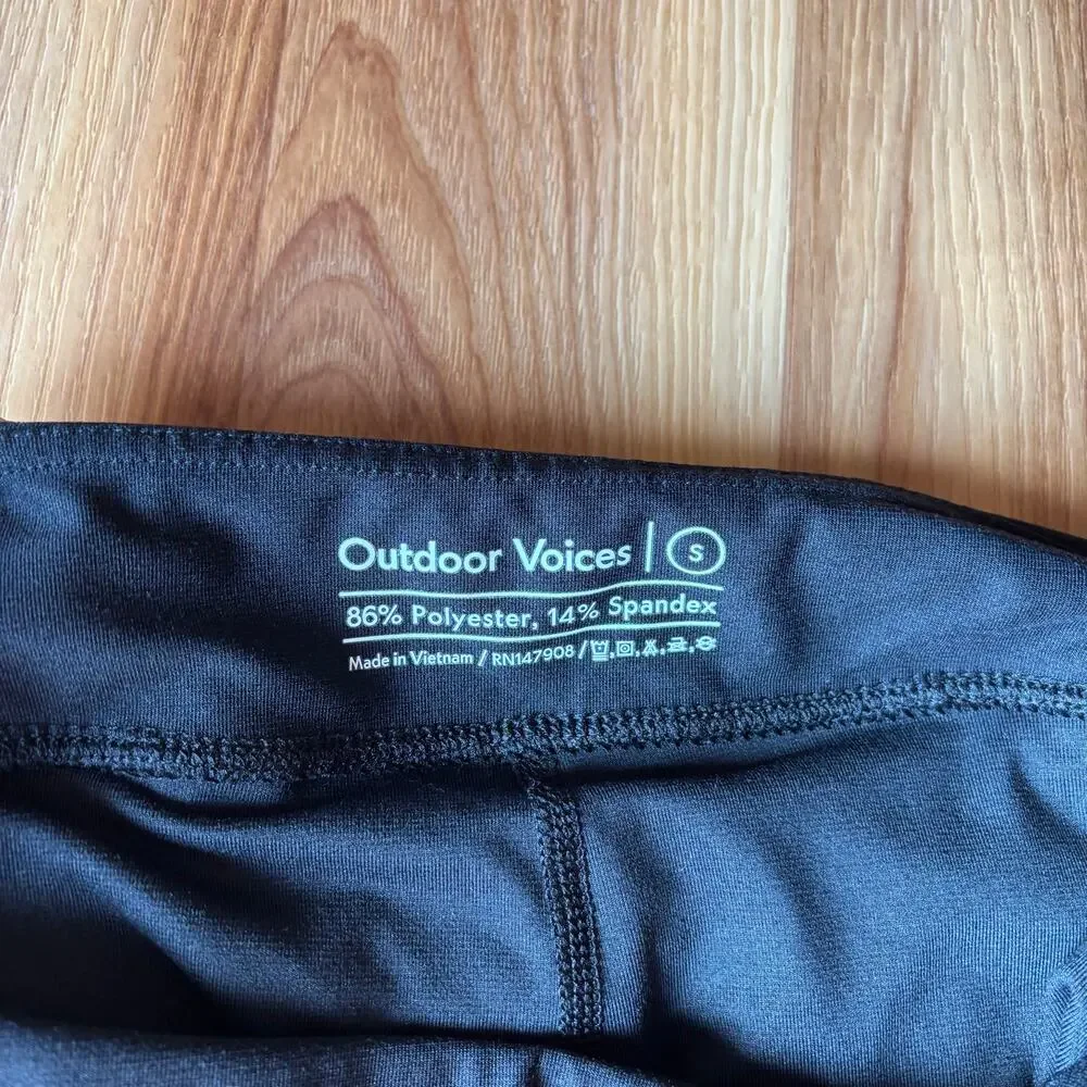 Outdoor Voices Womens Black Court Skort Performance Activewear Tennis Leg Slit S